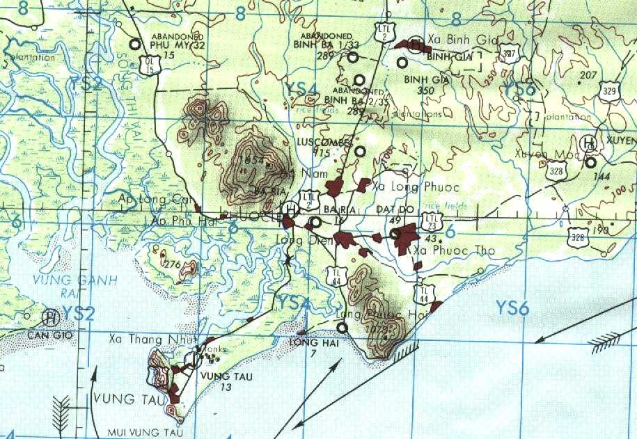 Vung Tau Area Map